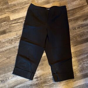 Liz Claiborne Elegant Black Ankle Pants / DG48